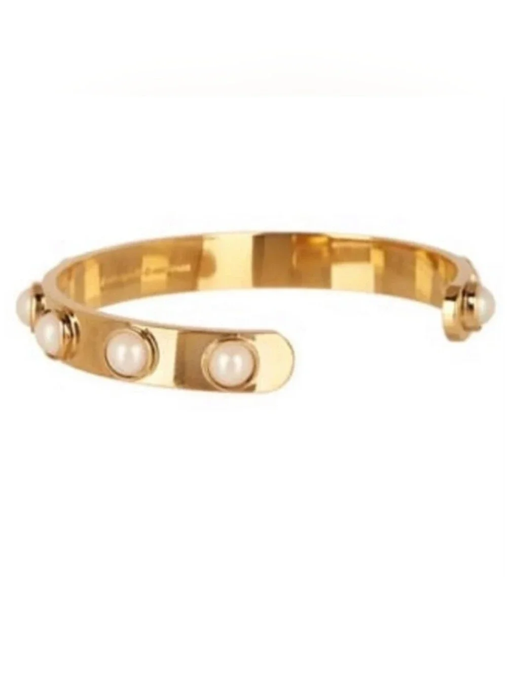 NWT Kate Spade tagalong cuff bracelet pearl - Picture 2 of 9